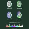 Portable Fan Light USB Charging Table Lamp LED Electric Fan Atmosphere Light 3 Speed Mini Fan Night Light for Camping Desk Room