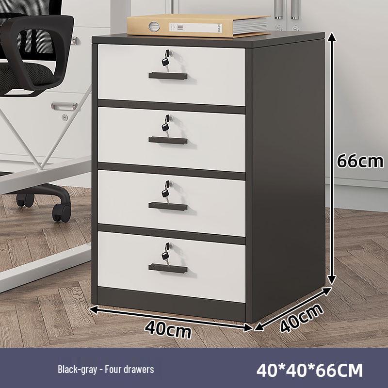 Modern Minimalist Filing & Archive Cabinet with Lock for Home & Office Storage