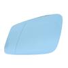 Heated Mirror Glass with Backing Plate Blue Exterior Side View Flat Mirror Glass Replacement for 525i 528i 530i 535d