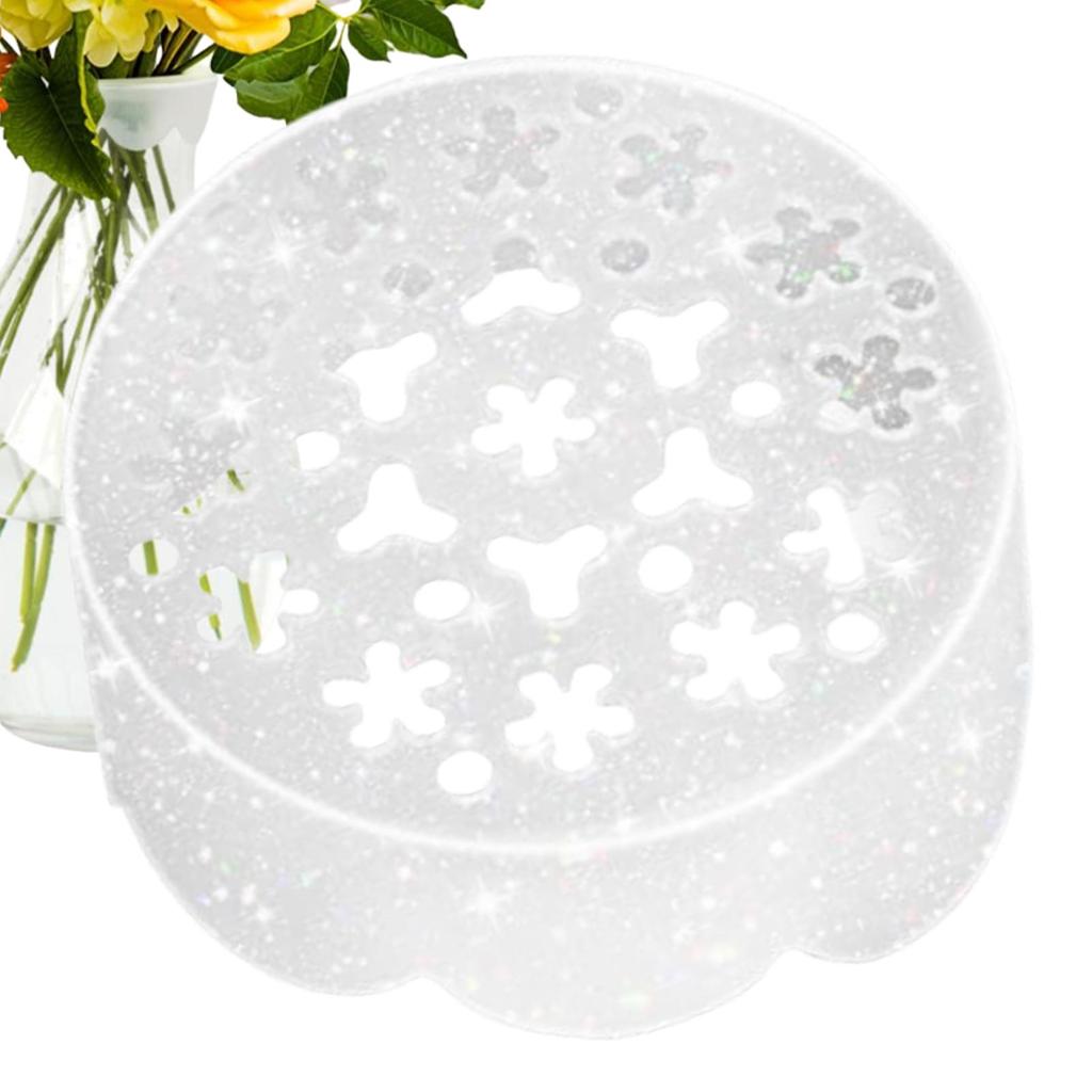 Silicone Spiral Flower Stem Holder, Reusable Floral Arranging Grid for Vase, DIY Bouquet Twister Tool for Wedding Party Home