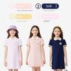 Hellokitty Girls' Dress 2025 New Style Elegant Girl Princess Dress Children's Summer Polo Dress
