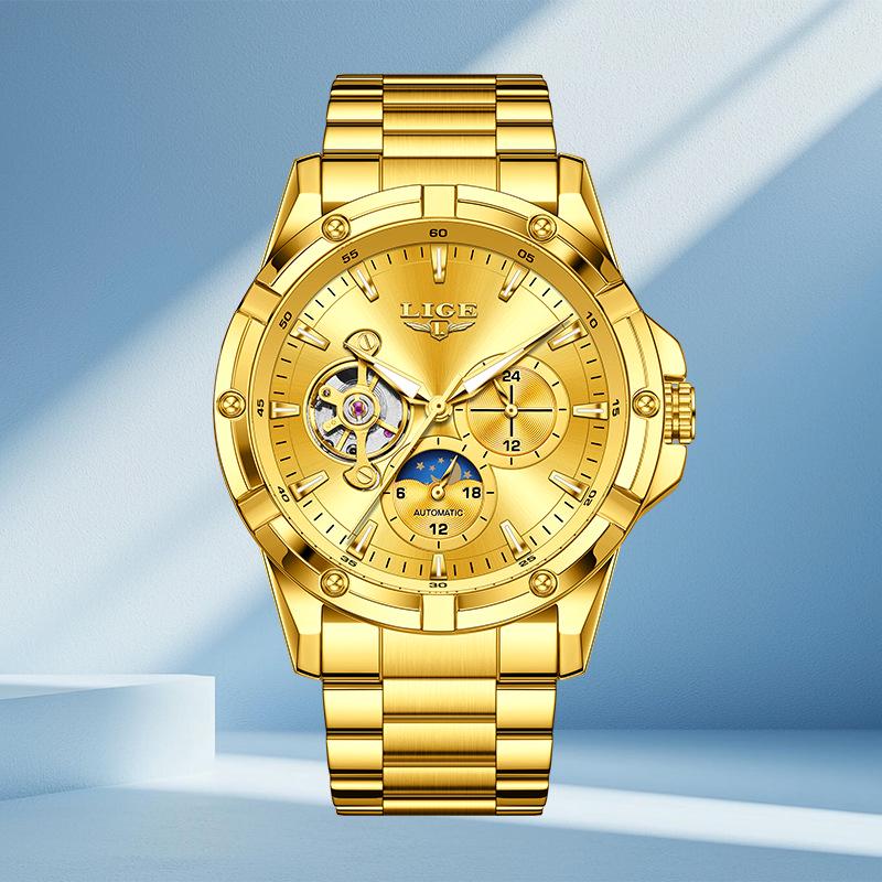 Men's High-End Multi-Functional Mechanical Fashion Watch – Stylish Business Wristwatch