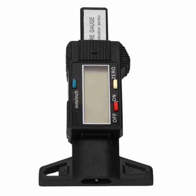 Car Digital Tyre Tire Tread Depth Gauge 0‑25.4mm Measurer Tool Caliper LCD Display Black