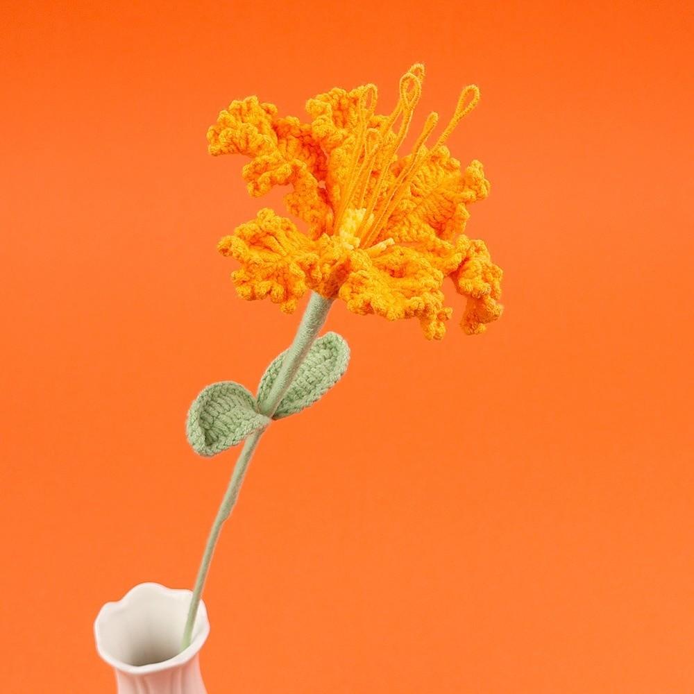 Creative Handmade Crochet Flowers Eternal Flower Anniversary Knitted Flowers Artificial Flowers Mothers Day Gift
