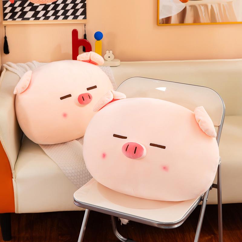 Adorable Pig B-BO Series Lumbar Pillow: Cute Plush Toy Cushion Doll Birthday Gift