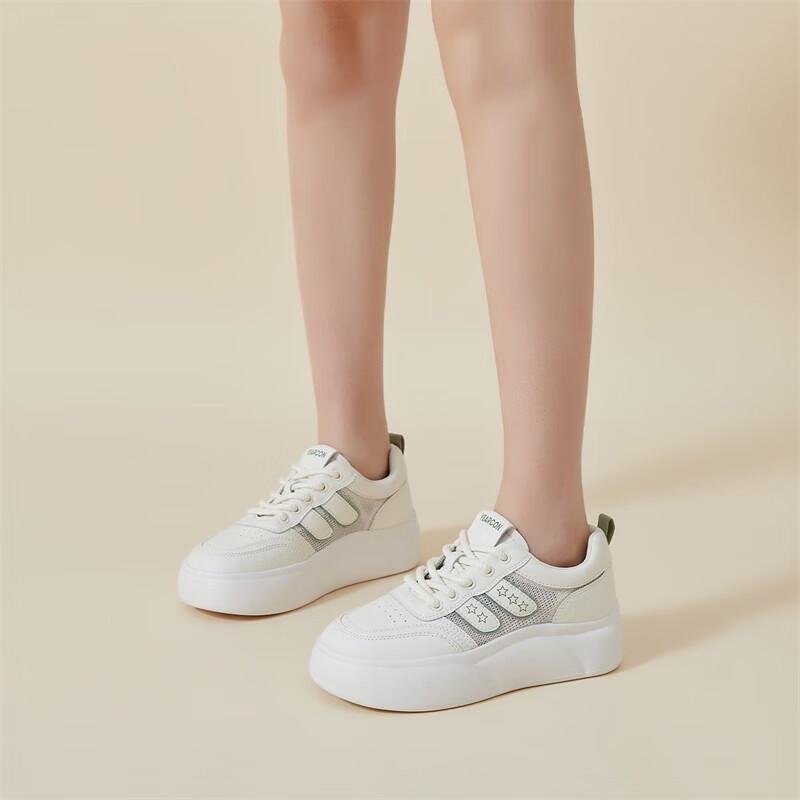 Yierkang Women s Platform Casual Sneakers EU 38