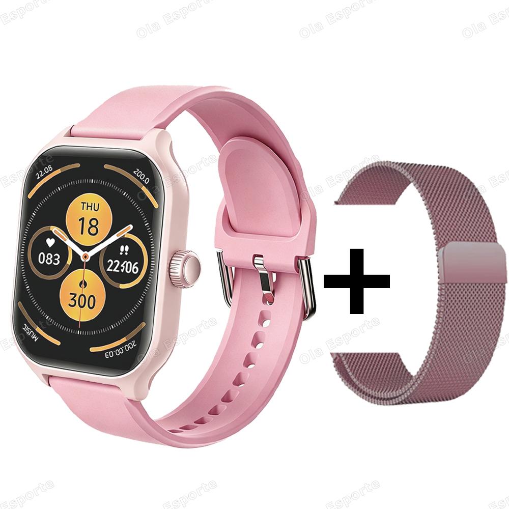 Sports Smart Watch 1.85" HD Full Touch Screen Fitness Watches Tracker Electronics Bluetooth Call Smartwatch Men Women Gift
