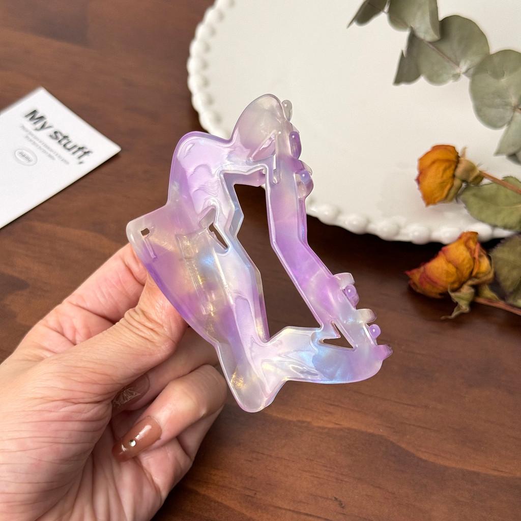 Trendy Acetate Hair Claw Clip With Star Design Perfect For Stylish Updos