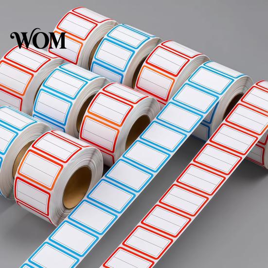 No Residue Labels 500 Pcs Label Stickers, Color Coding Self-Adhesive Name Tags, Waterproof Tags Removable for Handwriting File Folders, Price Shelves