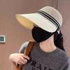 Hollow breathable sunscreen hat women's spring and summer outdoor leisure play big brim sun hat, new bucket hat