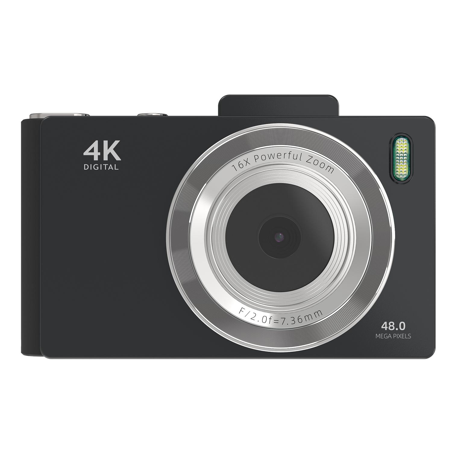 

H18 2.8 Inch IPS HD Digital Camera Dual Lens Entry Level CCD Camera with 32G Memory Card+Card Reader Black
