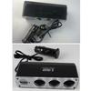 12V/24V Vehicle Power Splitter Adapters with 3 Cigarettes Lighter Port and Builts In USB Chargers for Mobile Gadgets