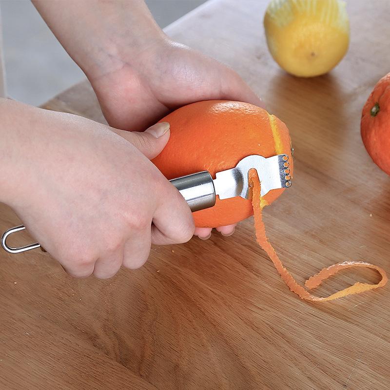 Limon Soyucu Paslanmaz Çelik Limon Zester Rende Kireç Portakal Narenciye Meyve Rende Soyma Bıçağı Mutfak Aletleri Bar Aksesuarları