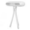 Double Turbine Octopus Fan 4 Wind Speeds Built In Mosquito Repellent Box Low Noise Desktop Fan for Office White
