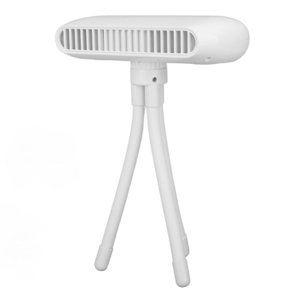 Double Turbine Octopus Fan 4 Wind Speeds Built In Mosquito Repellent Box Low Noise Desktop Fan for Office White