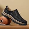 Fashion Vintage Style Men's Casual Slip on Shoes Stylish Trendy Hiking Shoes Non-slip Sports Loafers Comfortable Male Treking Footwear