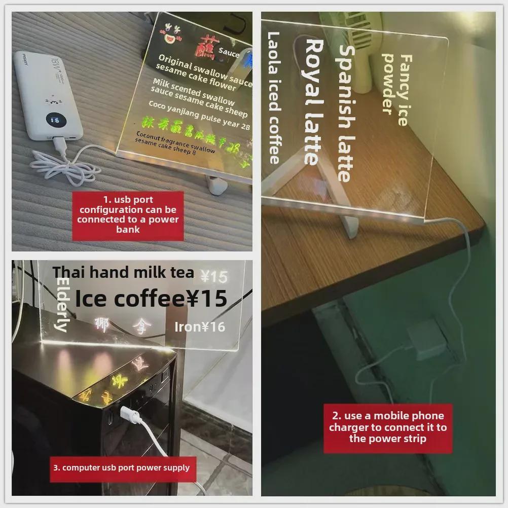 Beleuchtete Acryl-Schreibtafel für Kinder – löschbar, eigenständig, Cartoon-Design mit Licht