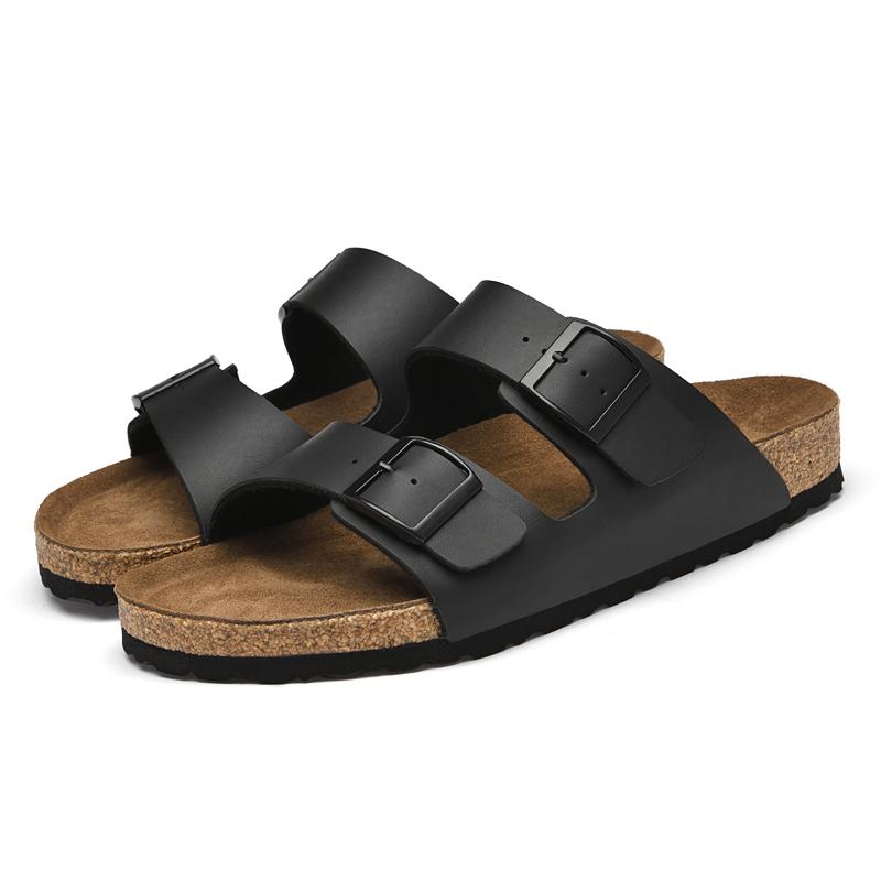Fashion Man Casual Leather Sandal for Men Beach Breathable Antiskid  Sandals Designer Flat Designer Shoes Comfy Slipper Original Summer