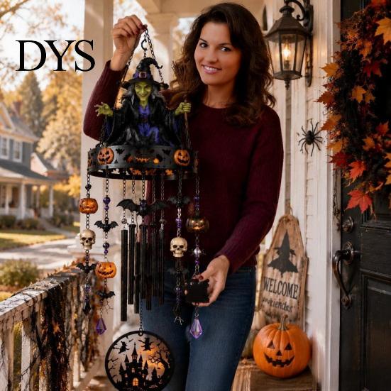 Mysterious Magic Enchantment Decor Witch Themed Outdoor Wind Chime, Healing Sound Weather Resistant Chimes, Witchy Aesthetic Garden Accessories