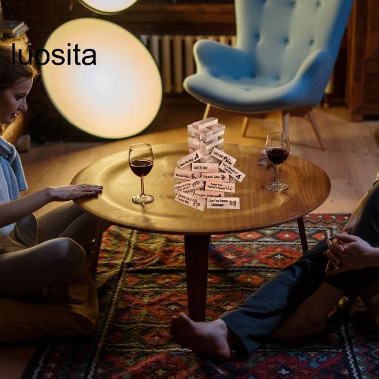 48Pcs Super Naughty Building Blocks, Romantic Adult Party Gift, Valentine Tumbling Tower, Stacking Blocks Game