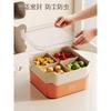 Candy Box Household Living Room Coffee Table Melon Seeds Dried Fruit Plate Layered Grid Non-flavored Storage Box Housewarming Box