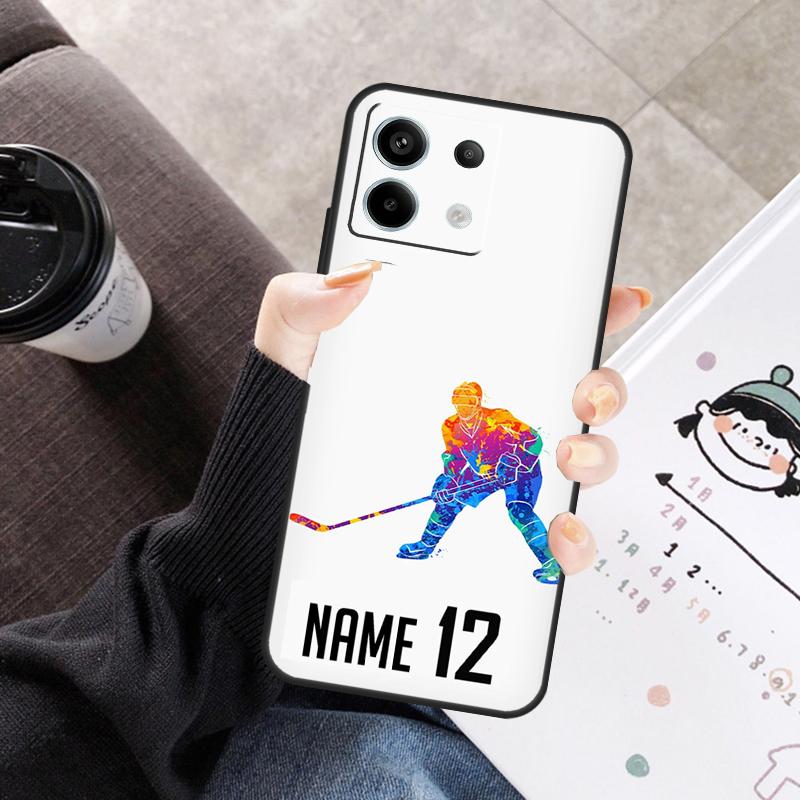 Cover Personalizzata Hockey su Ghiaccio Per Xiaomi Redmi Note 13 9 10 11 12 14 15 Pro Plus Custodia Per Redmi 15 C 12C 13C 14C 10C