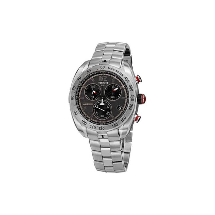 Tissot Sports Collection Quartz Movement Men's Watch 43.8mm Gray Dial Stainless Steel Case T076.417.11.067.00