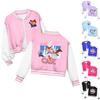 Kids' Fashionable Casual Long-Sleeved Hooded Print Jacket