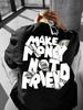T-shirt Streetwear Unisex Fai Soldi Non Amici Stampa Grafica Audace Girocollo Manica Corta Top in Poliestere Sxxl