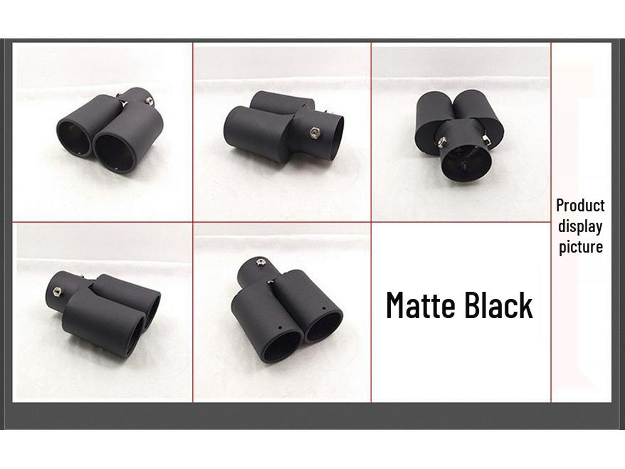 Compatible Muffler Tailpipe for Citroen C3-XR, Venucia T70, Zotye T600 - Dual Outlet