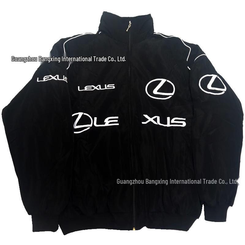 F1 Embroidery Racing & Cycling Suit - Retro American Style Jacket for Men & Women