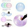 1pc Inflatable Bubble Ball-Transparent TPR Water-Filled Pat Ball for Outdoor Fun-Durable & Easy To Inflate-Perfect for Family Activities & Party Games