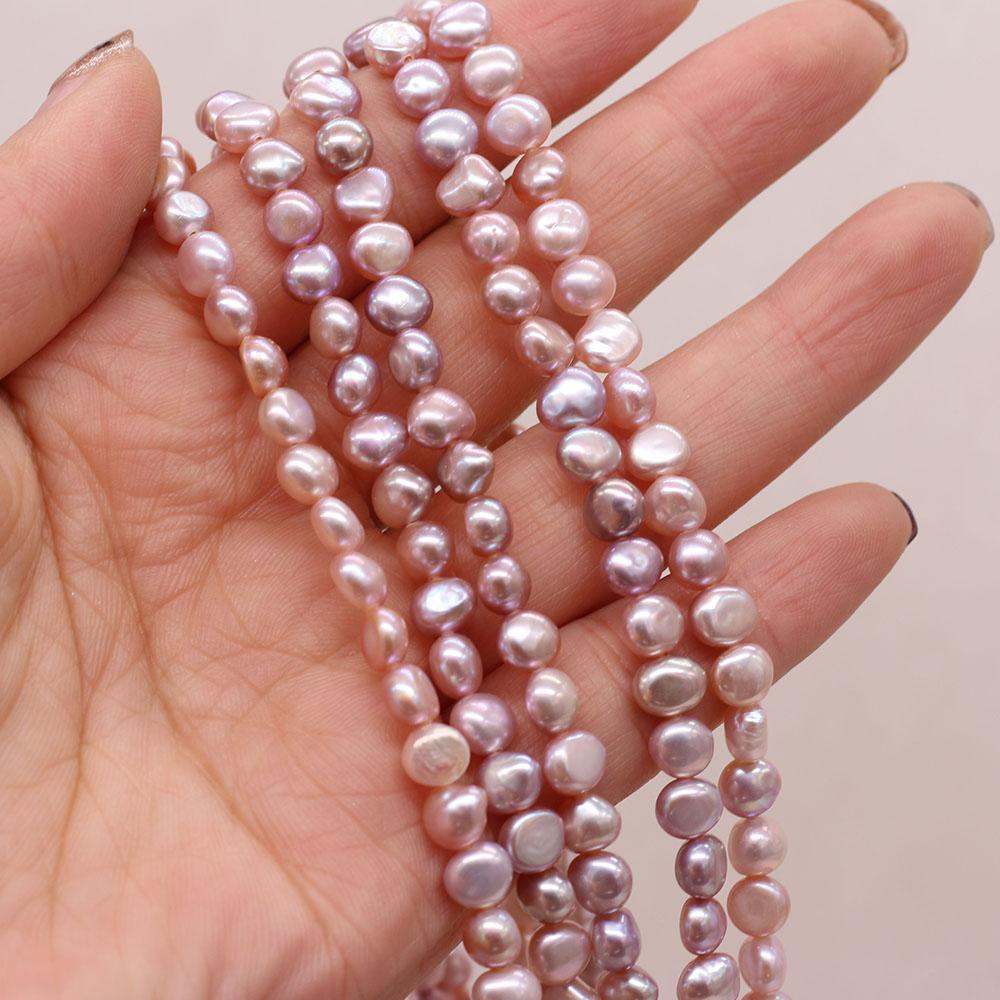 1String, Nugget Pearls, 5–6 Mm, Boho Natural Freshwater Pearl Beads, for DIY Necklaces, Bracelets, Anklets, Jewelry Making, 36cm