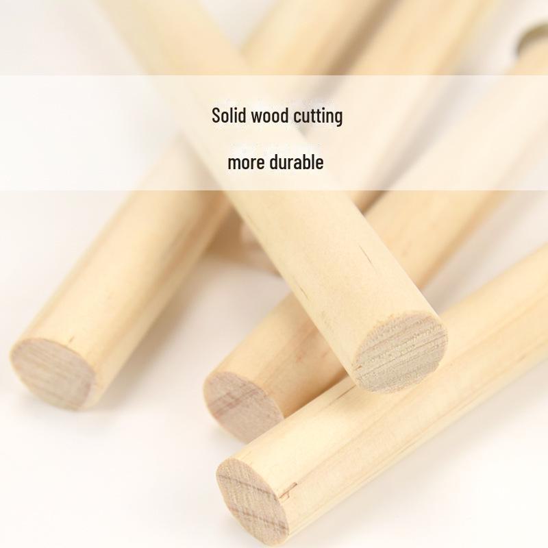 Solid Wood Bird Stand Rod with Screws for Starlings, Mynas, Parrots - Cage Accessory Platform.