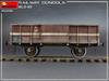 MiniArt German Army Gondola Freight Car with 5 Soldiers Plastic Model Kit MA35296 1/35 16.5-18t