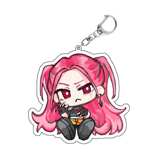

Брелок-подвеска «Охотники на ведьм» Богатая детализация персонажа Легкий Портативный Брелок Шарм Аниме Девушка C