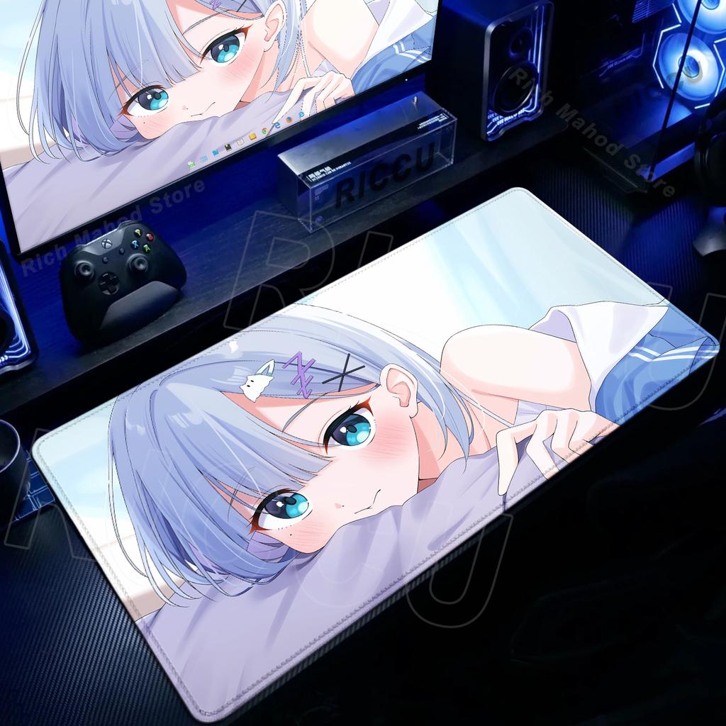 Anime Girl VTuber VSPO Mousepad Large XXL Keyboard Desk Mat PC Gaming Accessories Mouse Pad LockEdge Non-slip Extended Tablemat