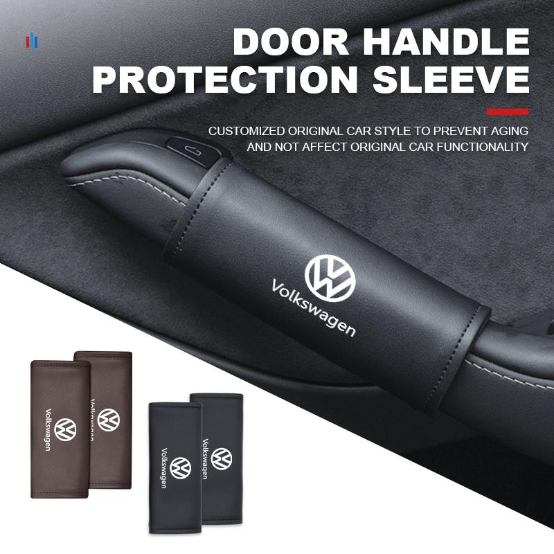 BAG1 Car Inner Door Armrest Pull Handle Non-slip Protective Cover For Volkswagen VW Passat Golf 4 5 6 Tiguan Polo Scirocco Jetta CC