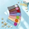 Summer Dopamine Large Button Stripe Headband  Ins Style Spicy Girl Y2K Hairband Sports Fitness Hair Band Hair Accessories