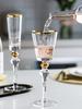 Northern Europe Phnom Penh Goblet Wine Glass Vintage Red Wine Glass Gold Edged Champagne Whiskey Cup Household Bar Drinkware