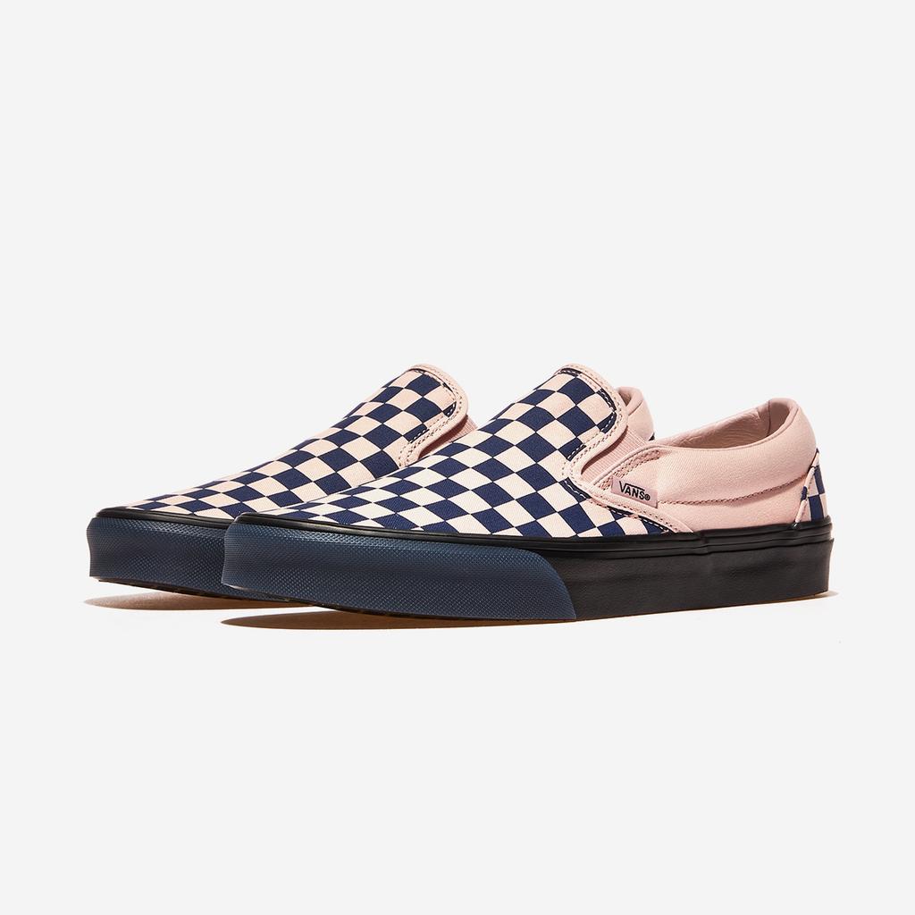 Vans Classic Slip-On - Checkerboard Navy/Pink [VN000EACGLE] [Shipped from Korea] 100% Authentic