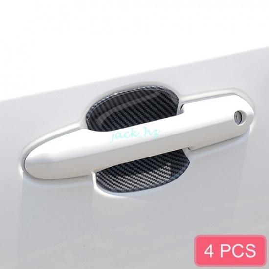 For Toyota RAV4 -2024 Carbon Fiber Door Handle Protector Trims Accessories
