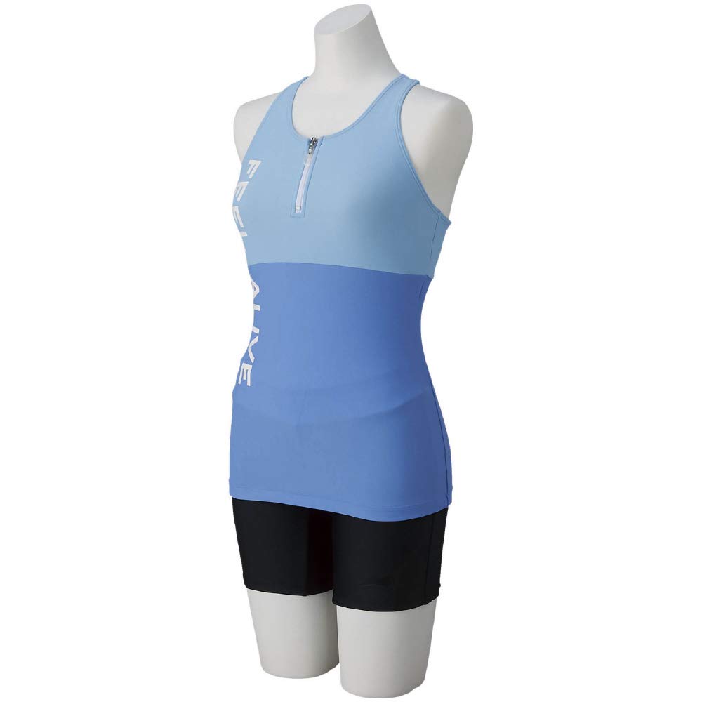 

MIZUNO Swim Fitness Swimsuit Separates N2JG1381 Adult Size Size S (3/4 Length) Women s 19 Sax,