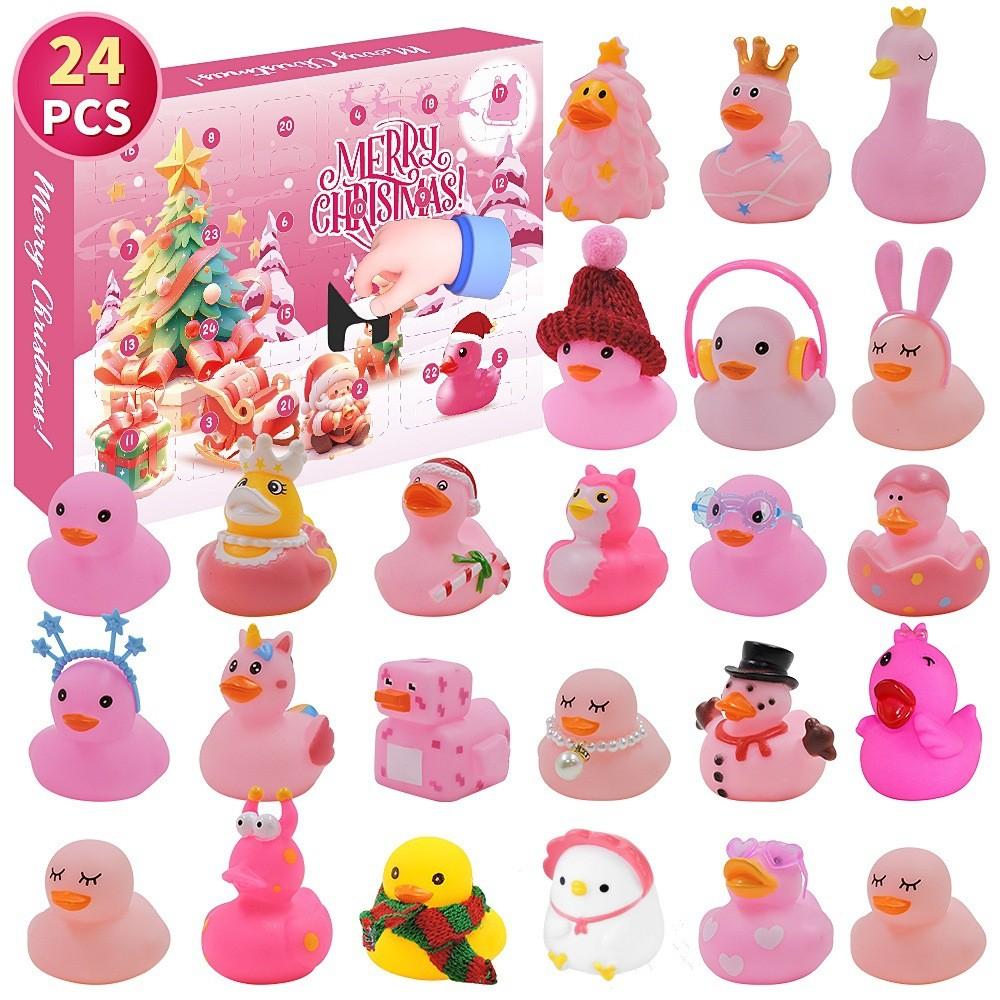 Delightful Festive Rubber Duck Blind Box For Kids Stress Relief Fun Advent Calendar Gift