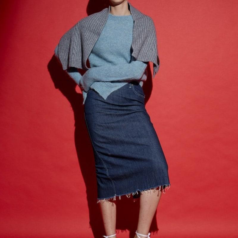 RECLOW CREAMY Short Muffler, Dark Gray