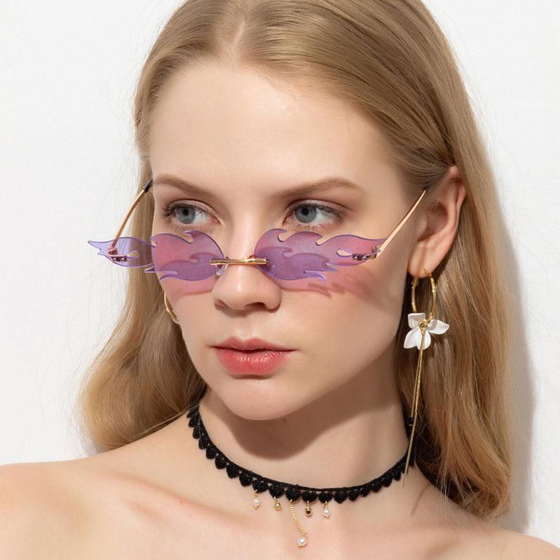 JYL TS Sunglasses Frameless Crystal Diamond UV/9041