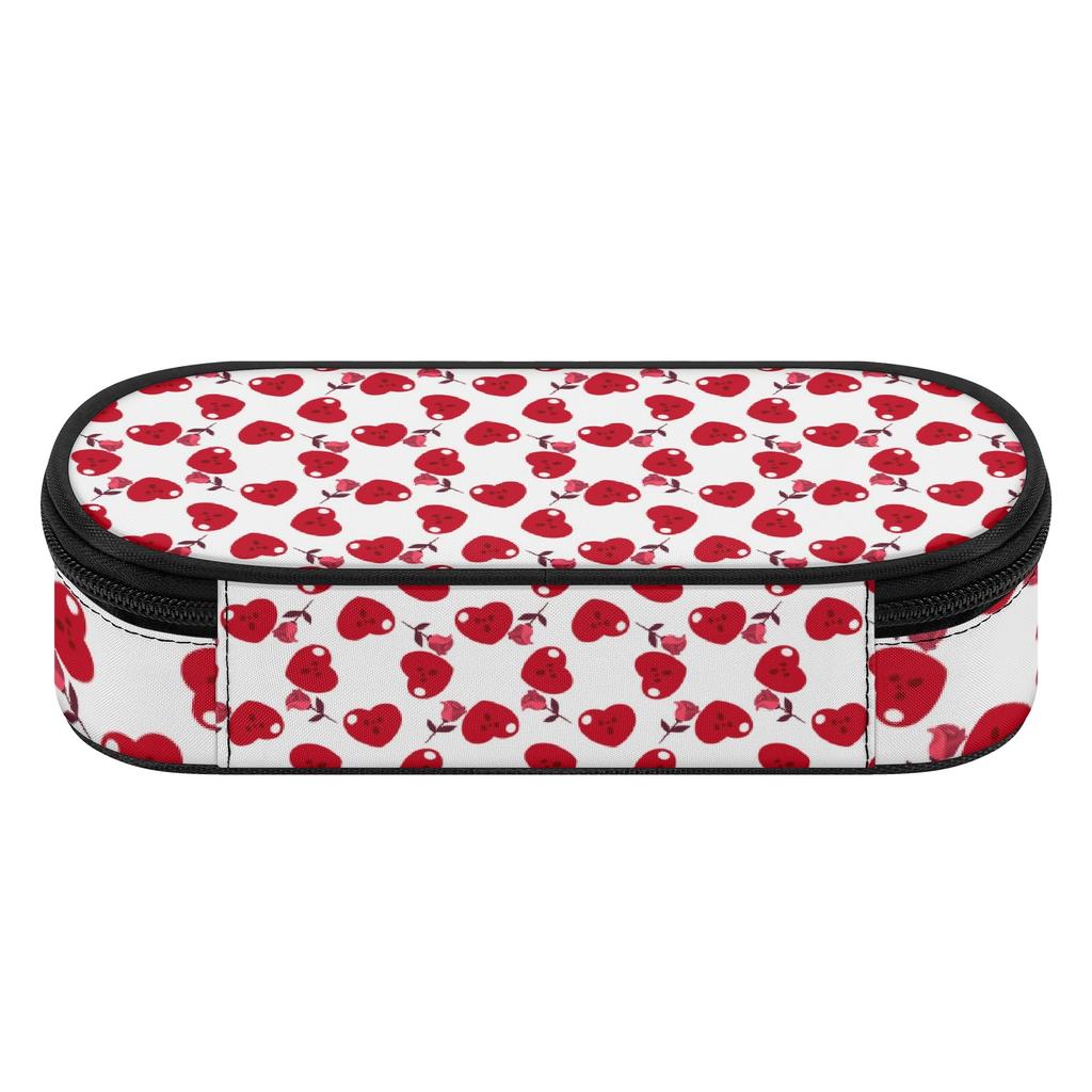 Pen Case Secure Zipper Roomy Interior Strong Polyester Fabric with Main Compartment Mesh Pocket and Pen Slots for Everyday Study