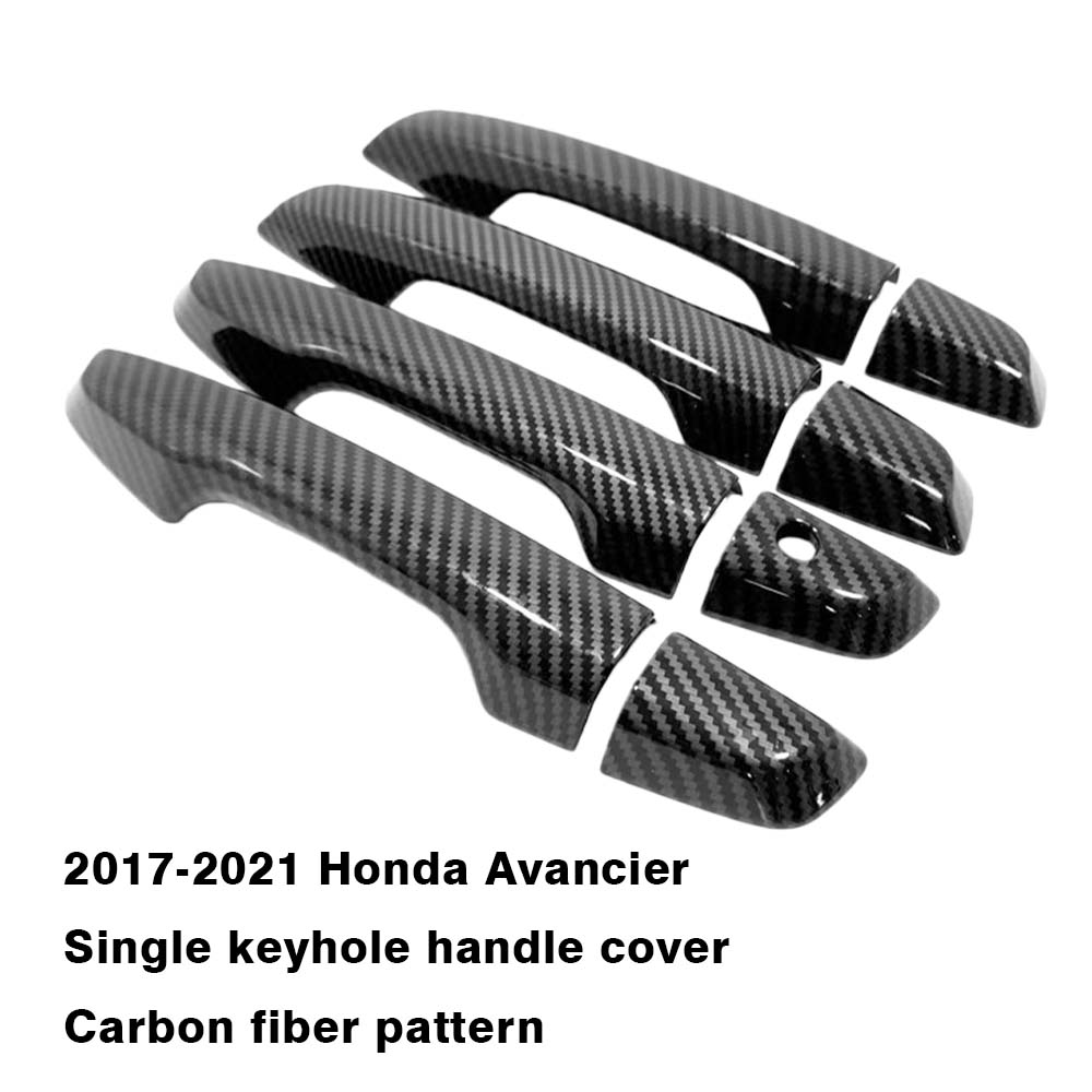 Car Decoration Door Handle Cover For Honda Avancier 2017- Carbon Fiber Cars Accessories Exterior Styling
