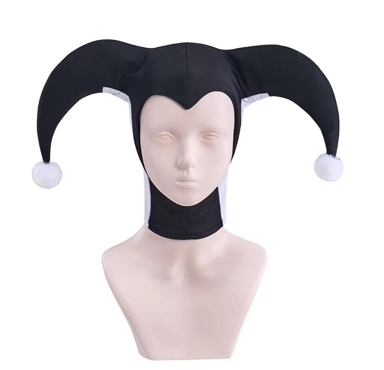 Šašek Cosplay Černá/Červená Čepice Harley Cosplay Čepice Červená Černá Čepice Halloweenská Párty Klaunské Doplňky Rekvizita Pro Dospělé