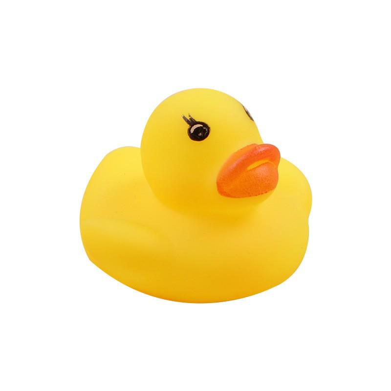 Squeeze & Squeak Vinyl Bath Duck: Interactive Yellow Toy for Boys & Girls